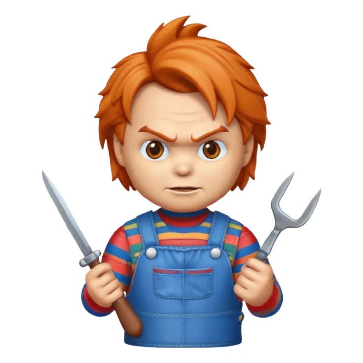 Un emojin de chuky sticker