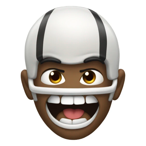 Angry football sticker