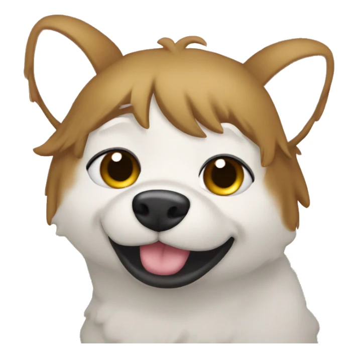 Heart eyes droolong sticker