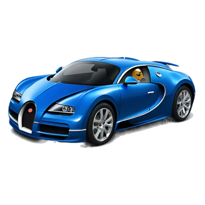 Blue bugatti by cockerel sticker
