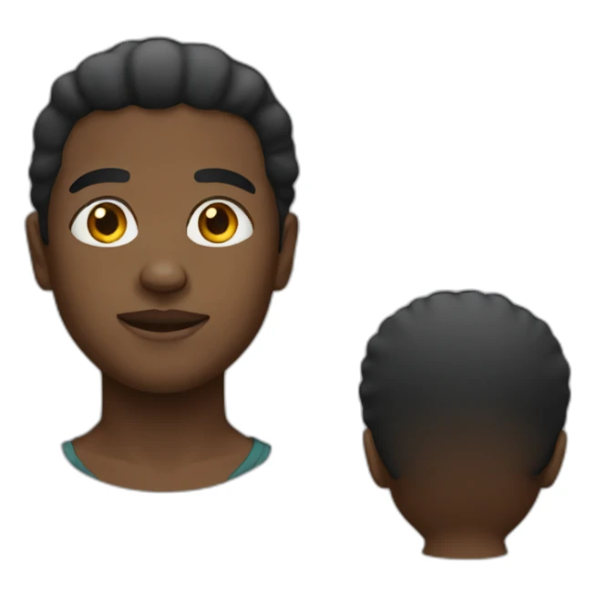 Black African sticker