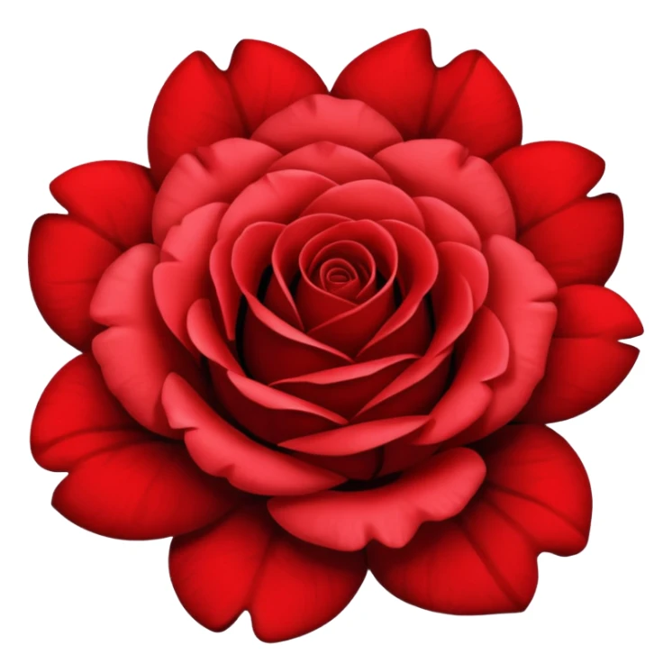 red and black  mix rose sticker