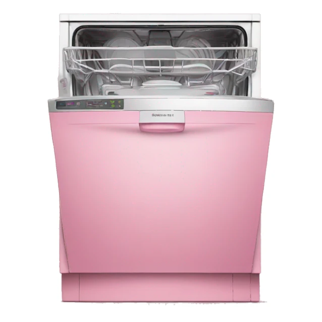 pink dishwasher sticker