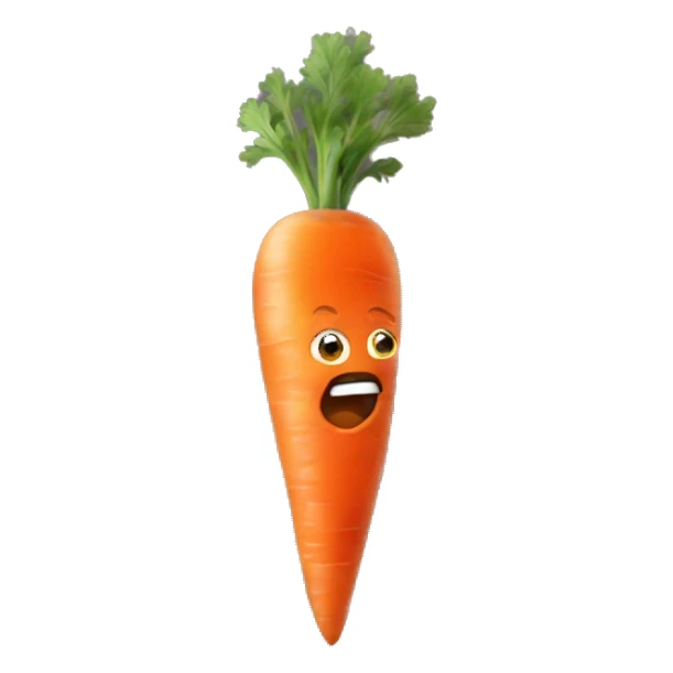 Create an Ugly, Imperfect Carrot Emoji sticker