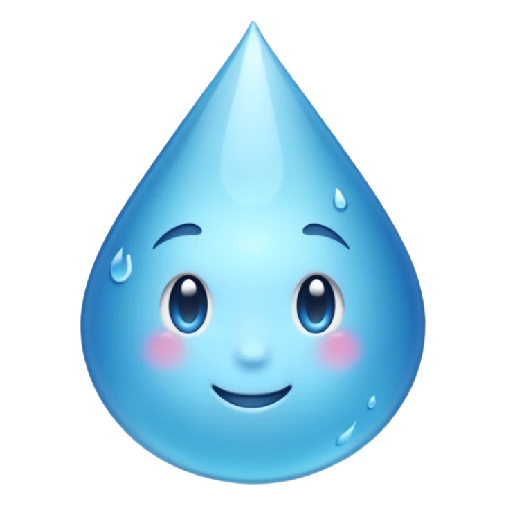 glass spilling water sticker