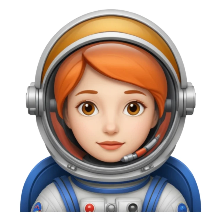 cosmonaut woman sticker