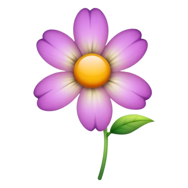 Fading flower sticker