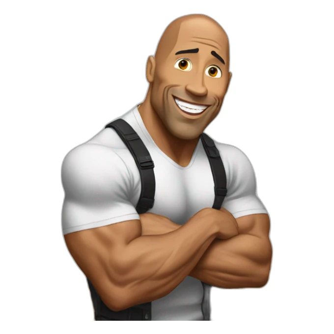 THE ROCK eat nuts and dance sticker