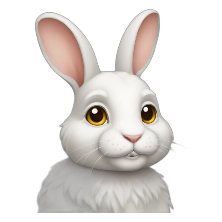 A rabbit philosopher sticker