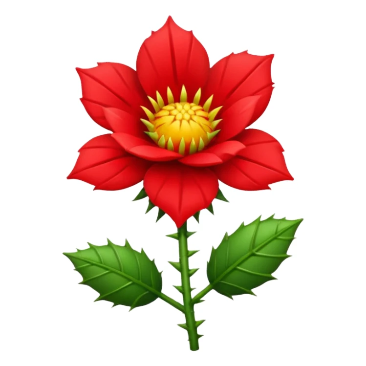 a mean flower with a personality  sticker