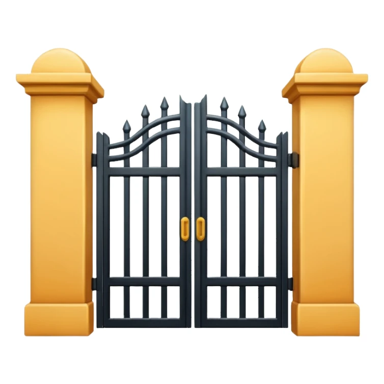 the gate minimalistic sticker