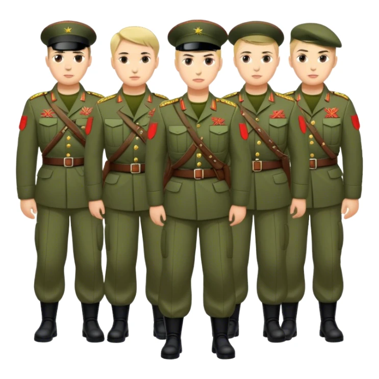 big modern Russian army, photorealistic sticker