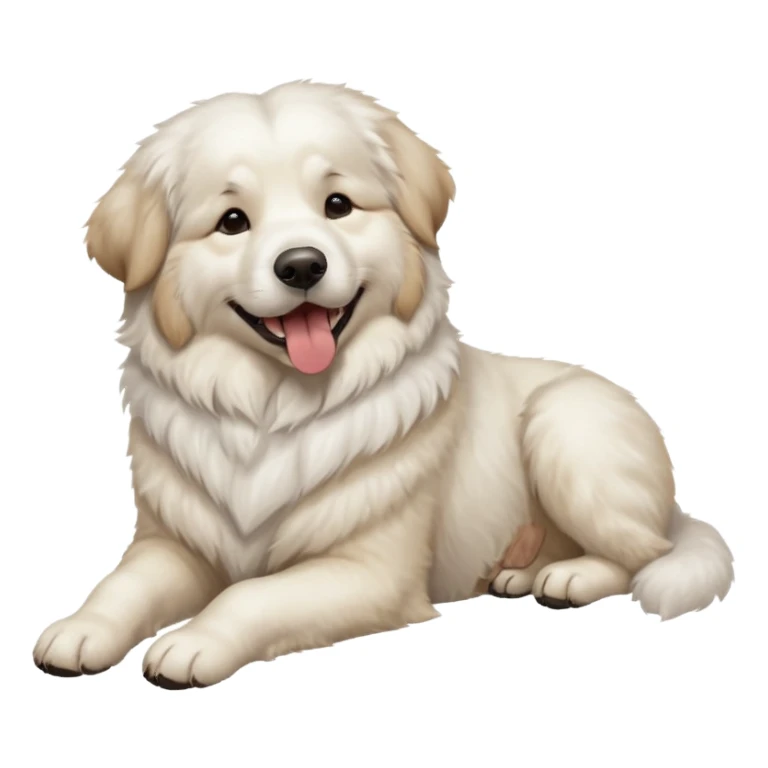 Great Pyrenees Belly Rub Emoji sticker