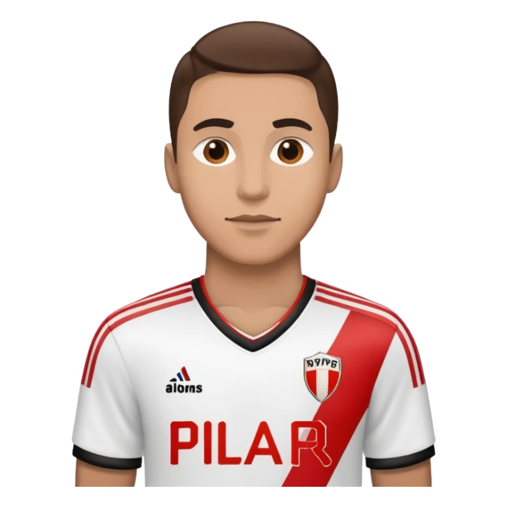 🤷🏻‍♂️ con la camiseta de River Plate sticker