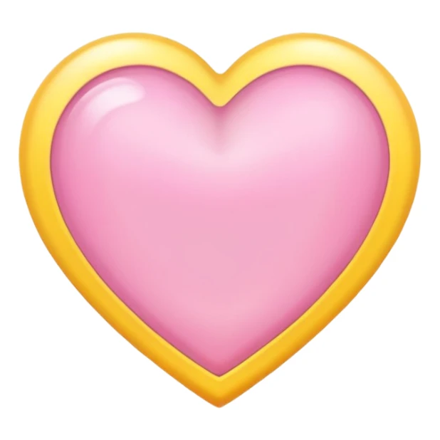 pastel heart with a gentle sunbeam sticker