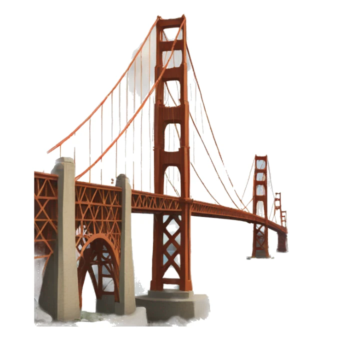 San francisco golden bridge sticker