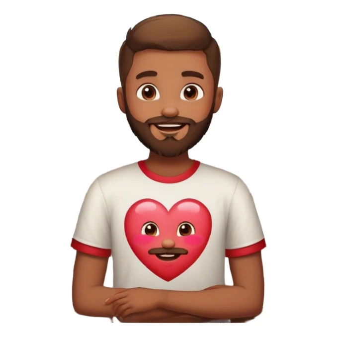 boy with beard by window Valentine’s Day  sticker