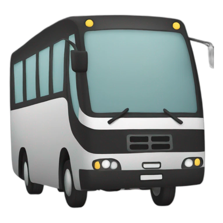 bus icon black sticker