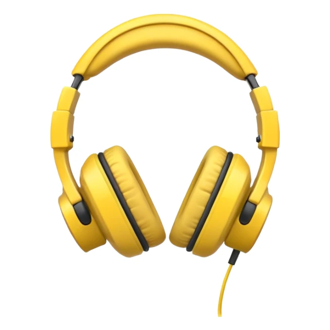 هدفون زرد sticker