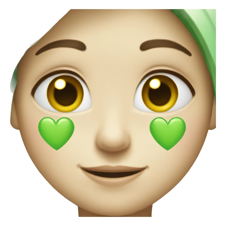 A light green heart  sticker