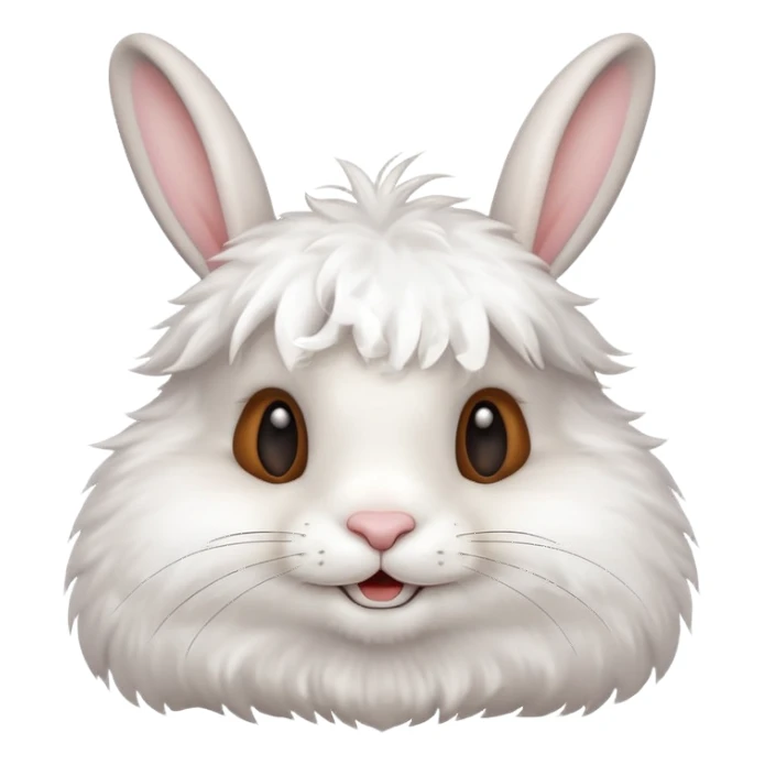 cute smiling friendly rabbit sticker