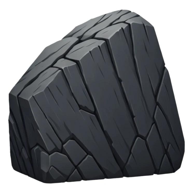 Long black rock sticker