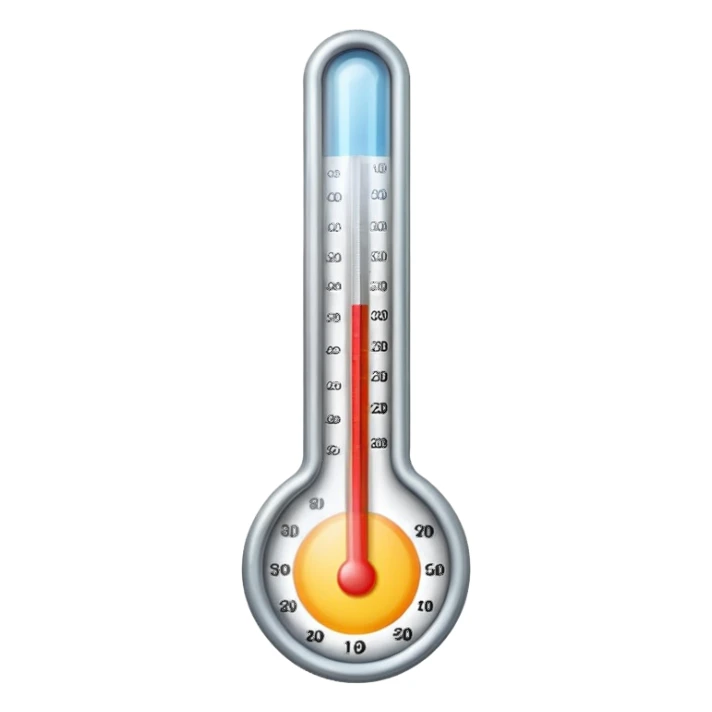 A thermometer at 0 degrees . sticker