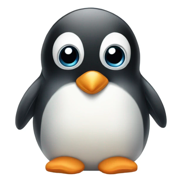 Sad baby penguin  sticker