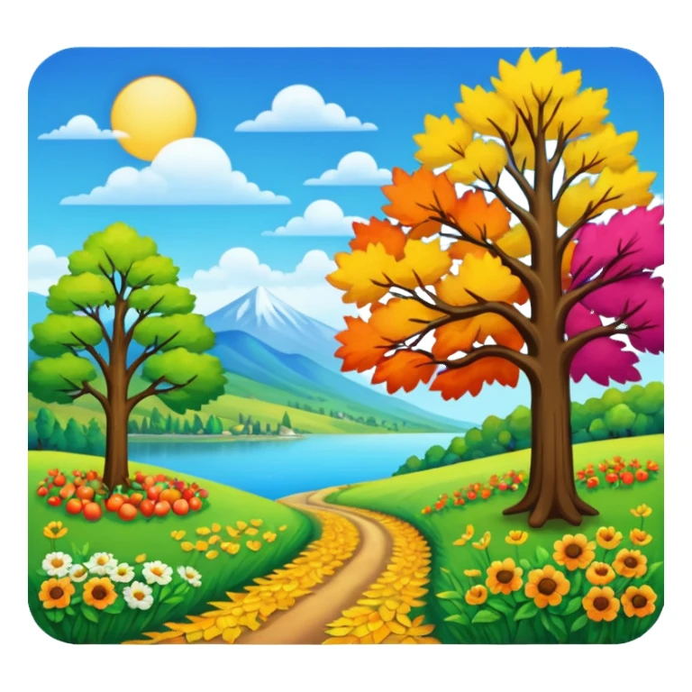 il cambio delle stagioni sticker