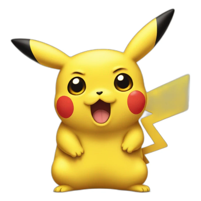 Pikachu confused sticker