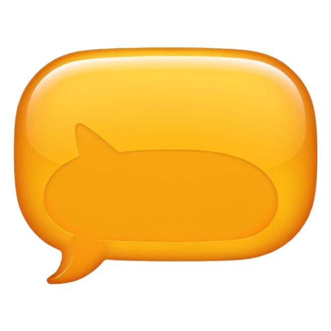 chat bubble iOS style (flat) sticker