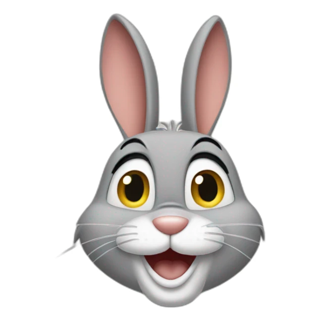 Bugs bunny saying no sticker