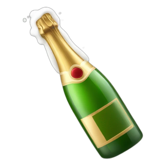 opening-champagne-bottle-with-foam sticker