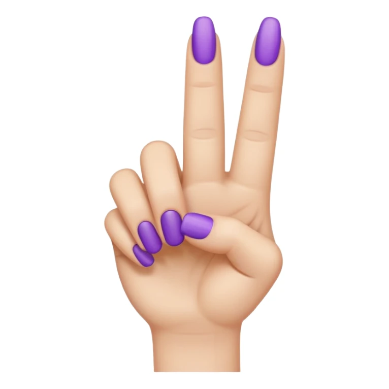 Doigt lever violet sticker