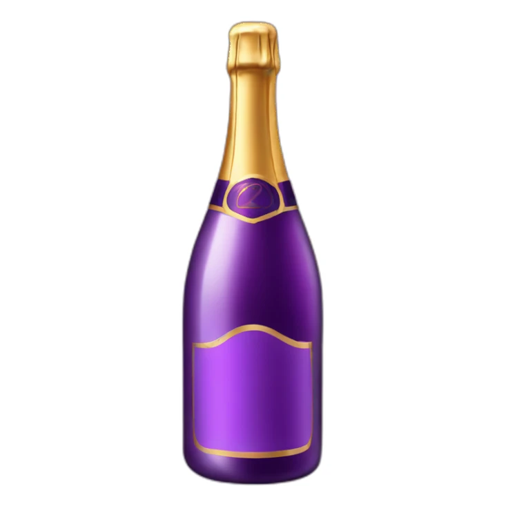 purple champagne sticker