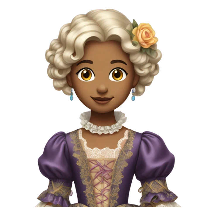 Baroque girl sticker