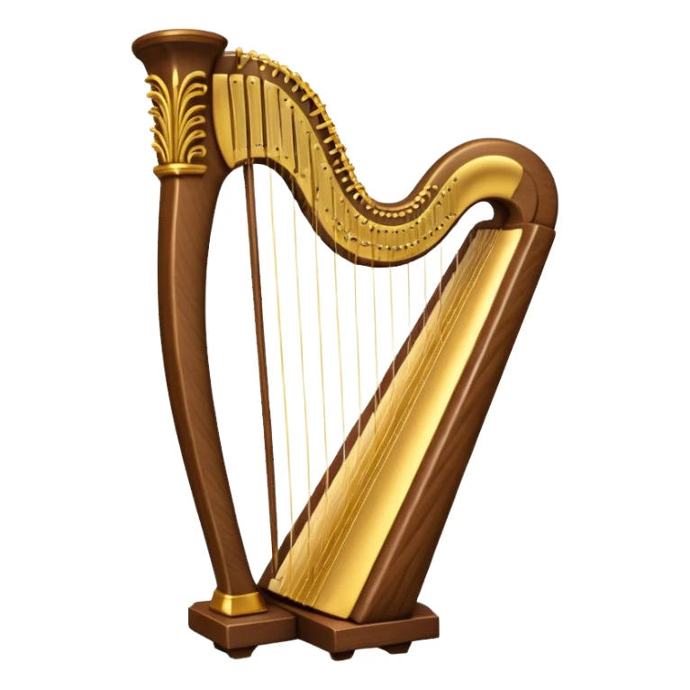 Harp instrument sticker