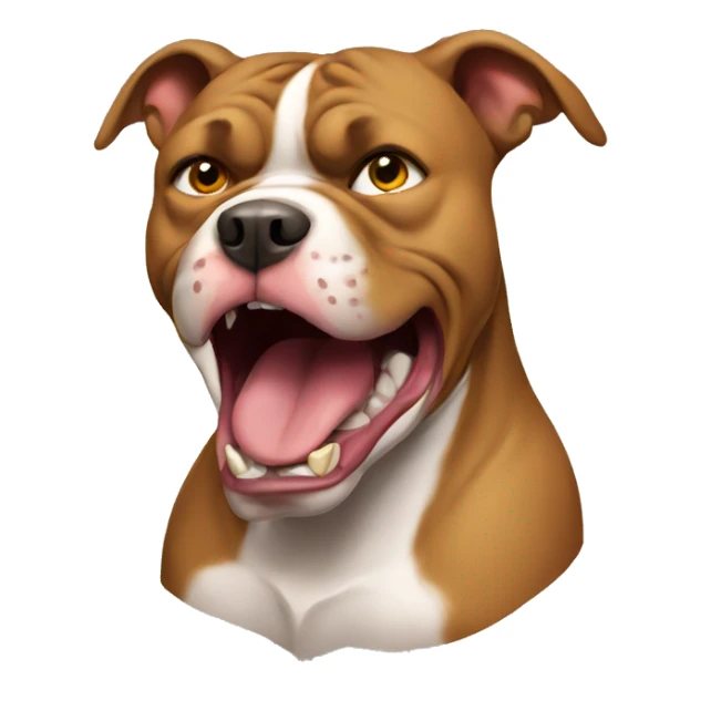 Angry pitbull sticker