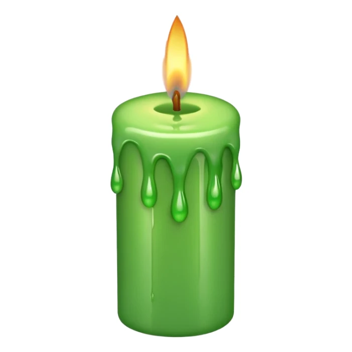 GREEN CANDLES sticker