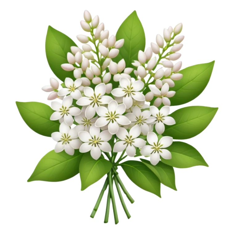 White lilac bouquet sticker