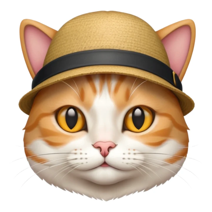 Cat in hat sticker