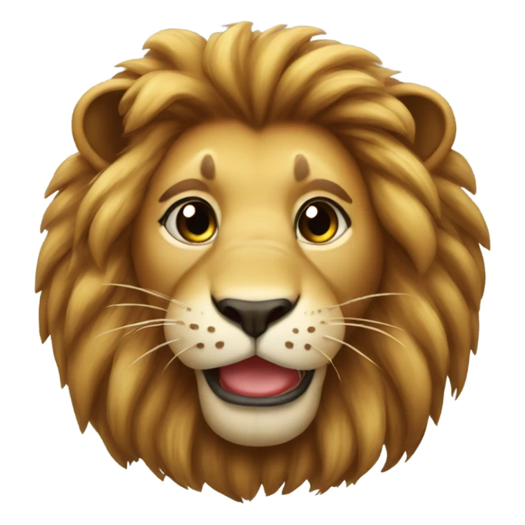 Lion send kisses sticker