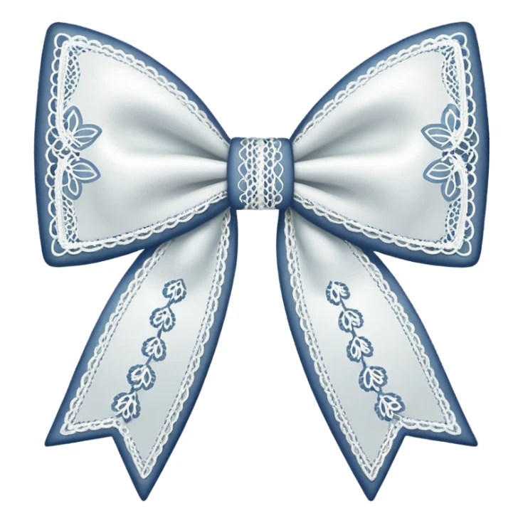 Lace bow sticker