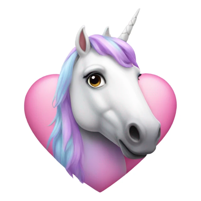 Unicorn hearts sticker