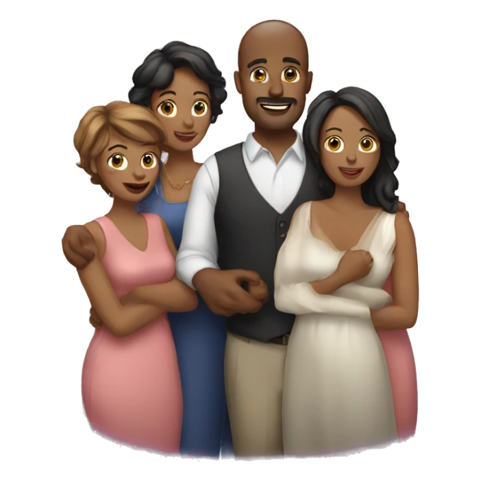 Husband with their wives  sticker