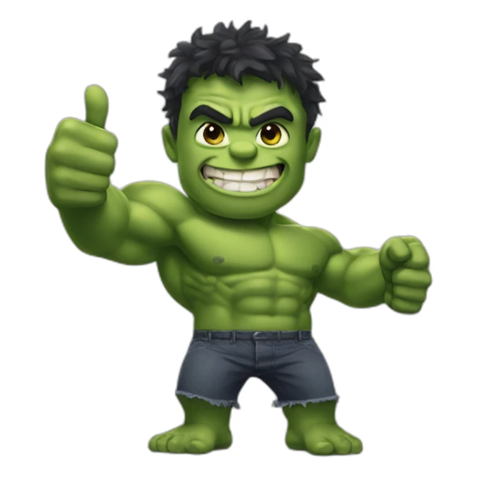 Hulk thumbs up sticker