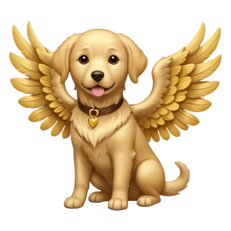 labrador with wings sticker