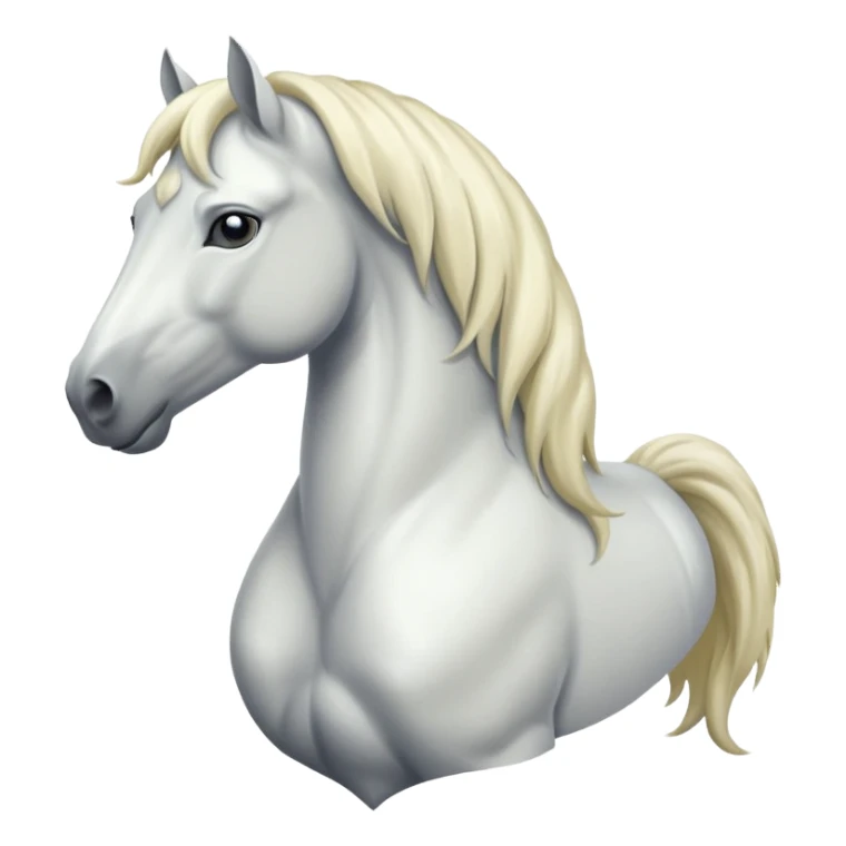 white horse sticker