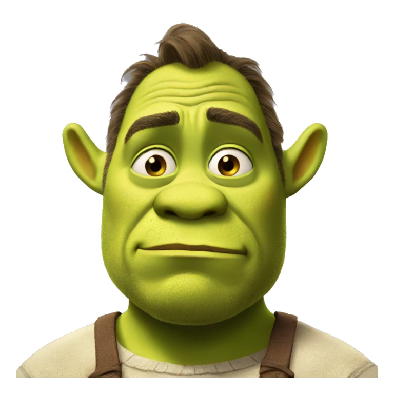 Sad shrek  sticker