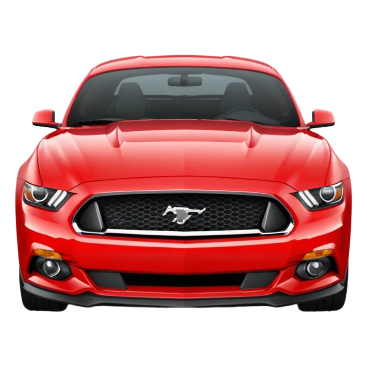 Ford Mustang perfect front view sticker